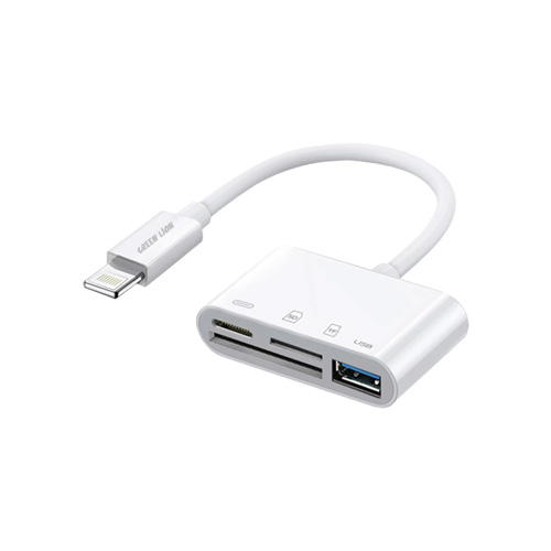 هاب 4 پورت Lightning گرین لاین مدل GN4INIADLGWH