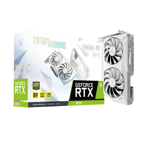کارت گرافیک زوتک مدل GeForce RTX 3070 Twin Edge OC White Edition LHR 8GB