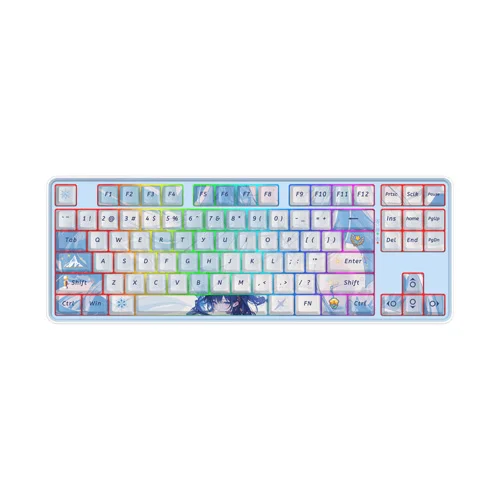 صفحه کلید بیسیم/باسیم ردراگون مدل STAR BLADE PRO K707AK-RGB-PRO • سوئیچ سبز