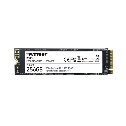 هارد اینترنال پتریوت مدل P300 PCIe 3.0 NVMe M.2 • ظرفیت 256GB