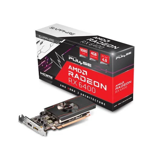 کارت گرافیک سافایر مدل PULSE AMD RADEON RX 6400 GAMING 4GB