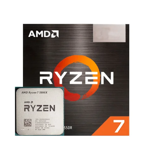 پردازنده دسکتاپ AMD مدل AMD Ryzen 7 5800X • همراه با جعبه • بدون خنک کننده ⁃ باندل با مادربرد