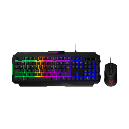 صفحه کلید و ماوس گیمینگ باسیم MSI مدل FORGE GK100 COMBO