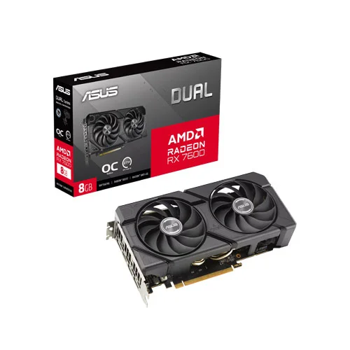 کارت گرافیک ایسوس مدل Dual Radeon RX 7600 EVO OC Edition 8GB
