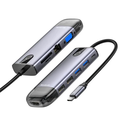 هاب 10 پورت TYPE-C مک دودو مدل HU-742