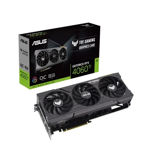 کارت گرافیک ایسوس مدل TUF Gaming GeForce RTX 4060 Ti 8GB GDDR6 OC Edition