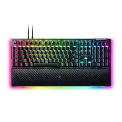 صفحه کلید باسیم ریزر مدل BLACKWIDOW V4 PRO • سوئیچ زرد