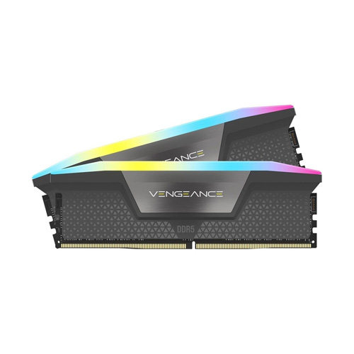 حافظه رم دسکتاپ کورسیر مدل VENGEANCE RGB 32GB [2×16GB] DDR5 6400MT/s CL36 AMD EXPO