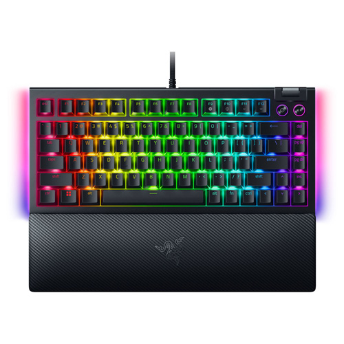 صفحه کلید باسیم ریزر مدل BLACKWIDOW V4 75% • سوئیچ نارنجی