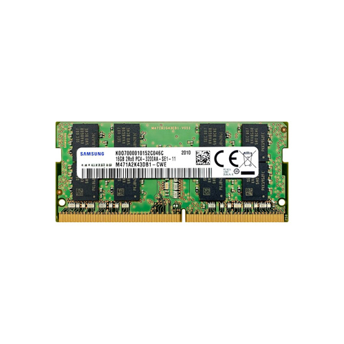 حافظه رم لپ تاپ سامسونگ مدل 16GB [1×16GB] DDR4 3200MT/s CL22 • روی بردی (PULLD)