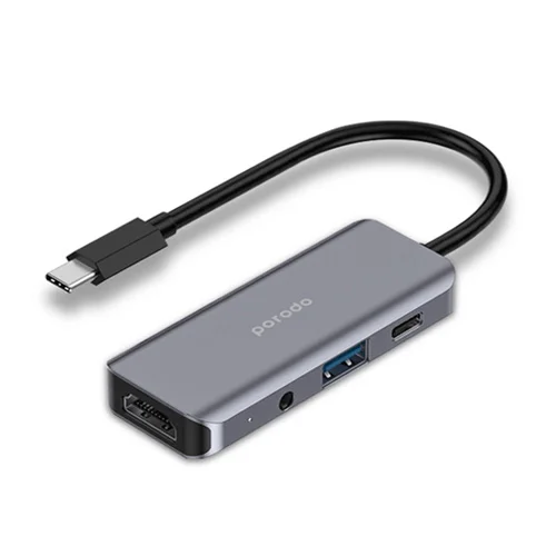 هاب 4 پورت TYPE-C پرودو مدل PD-41CHB-GY