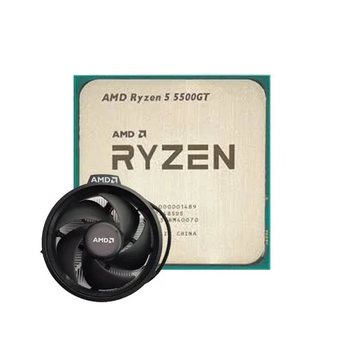 پردازنده دسکتاپ AMD مدل AMD Ryzen 5 5500GT • بدون جعبه و همراه با خنک کننده